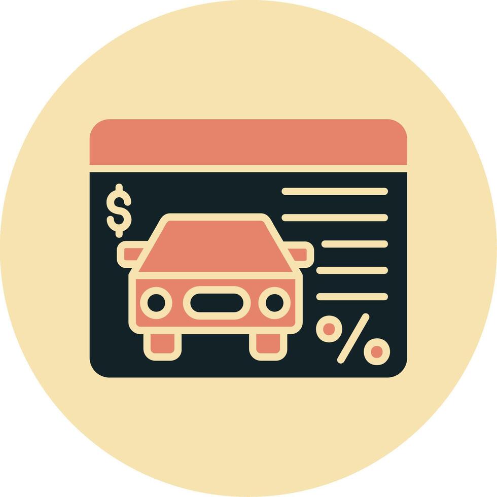 Car Loan Vector Icon