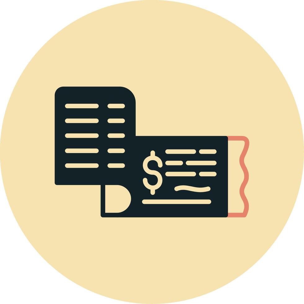 Cheque Vector Icon