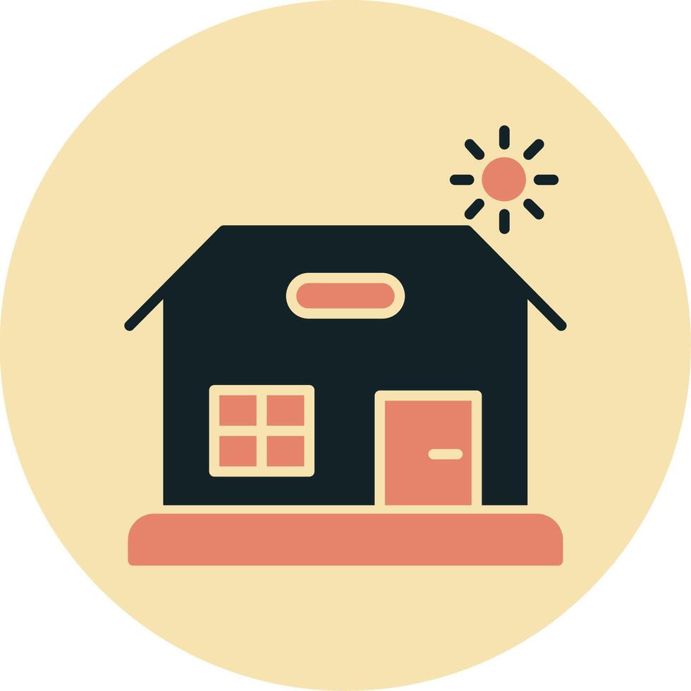 Beach House Vector Icon