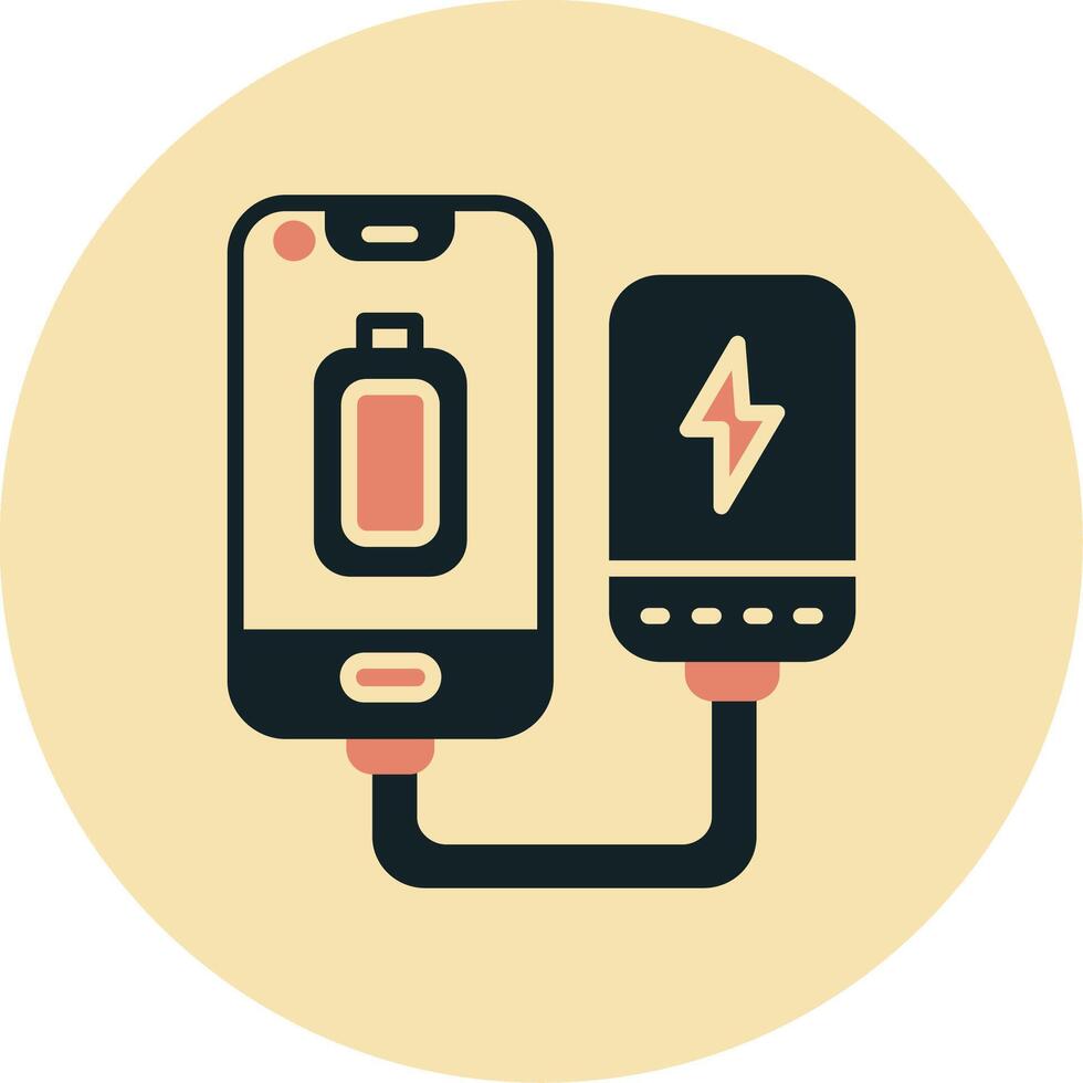 Portable Battery Vector Icon