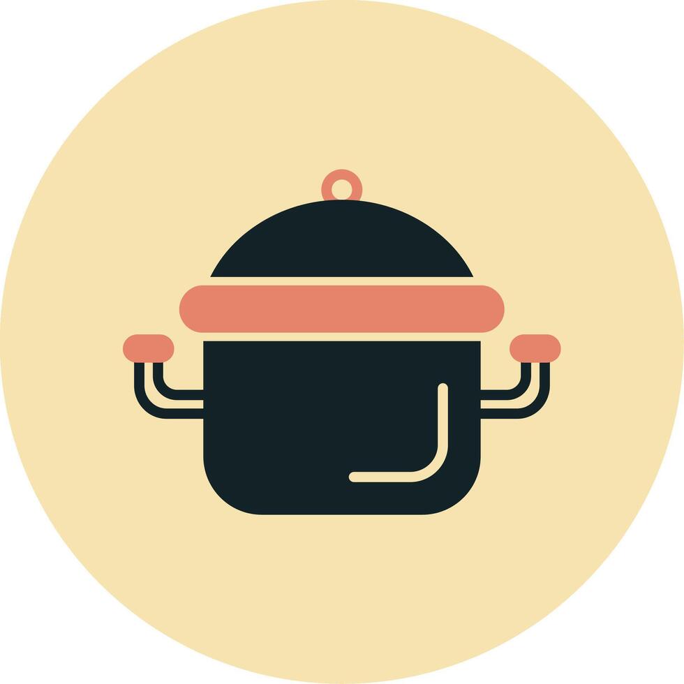 icono de vector de olla de cocina