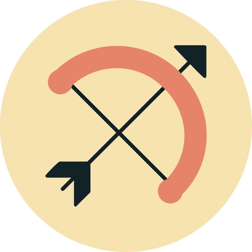 Bow And Arrow Vector Icon