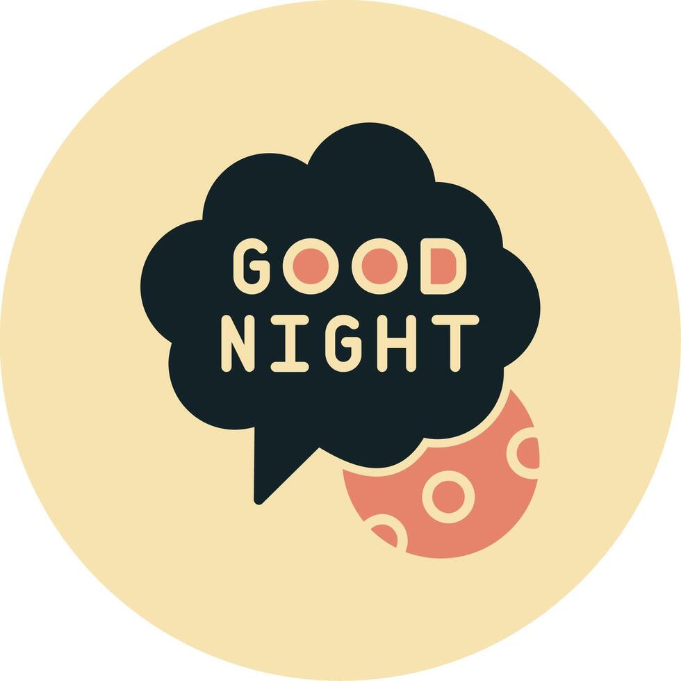 Good Night Vector Icon