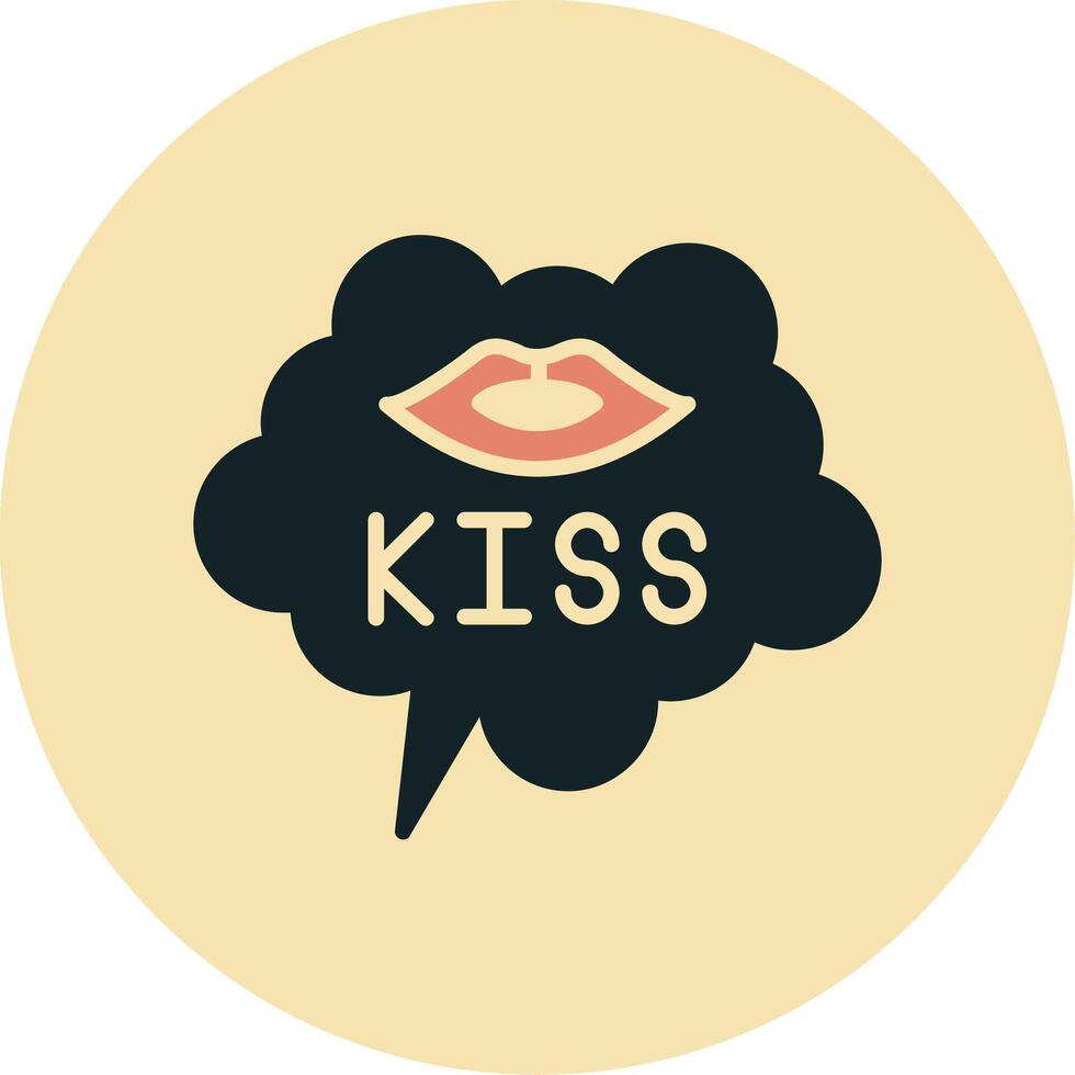 Kiss Vector Icon