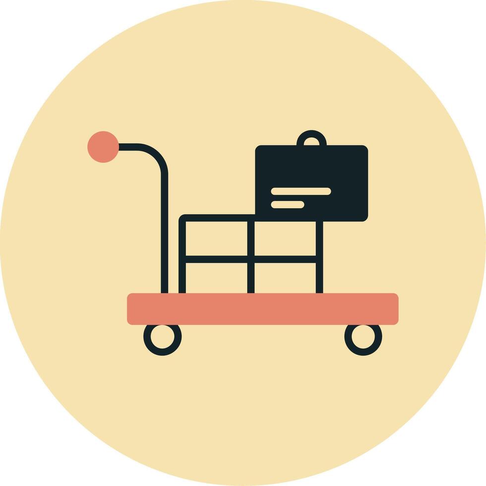 Airport Cart Vector Icon