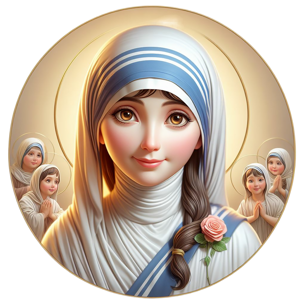 AI generated Beautiful Mother Teresa Pictures png