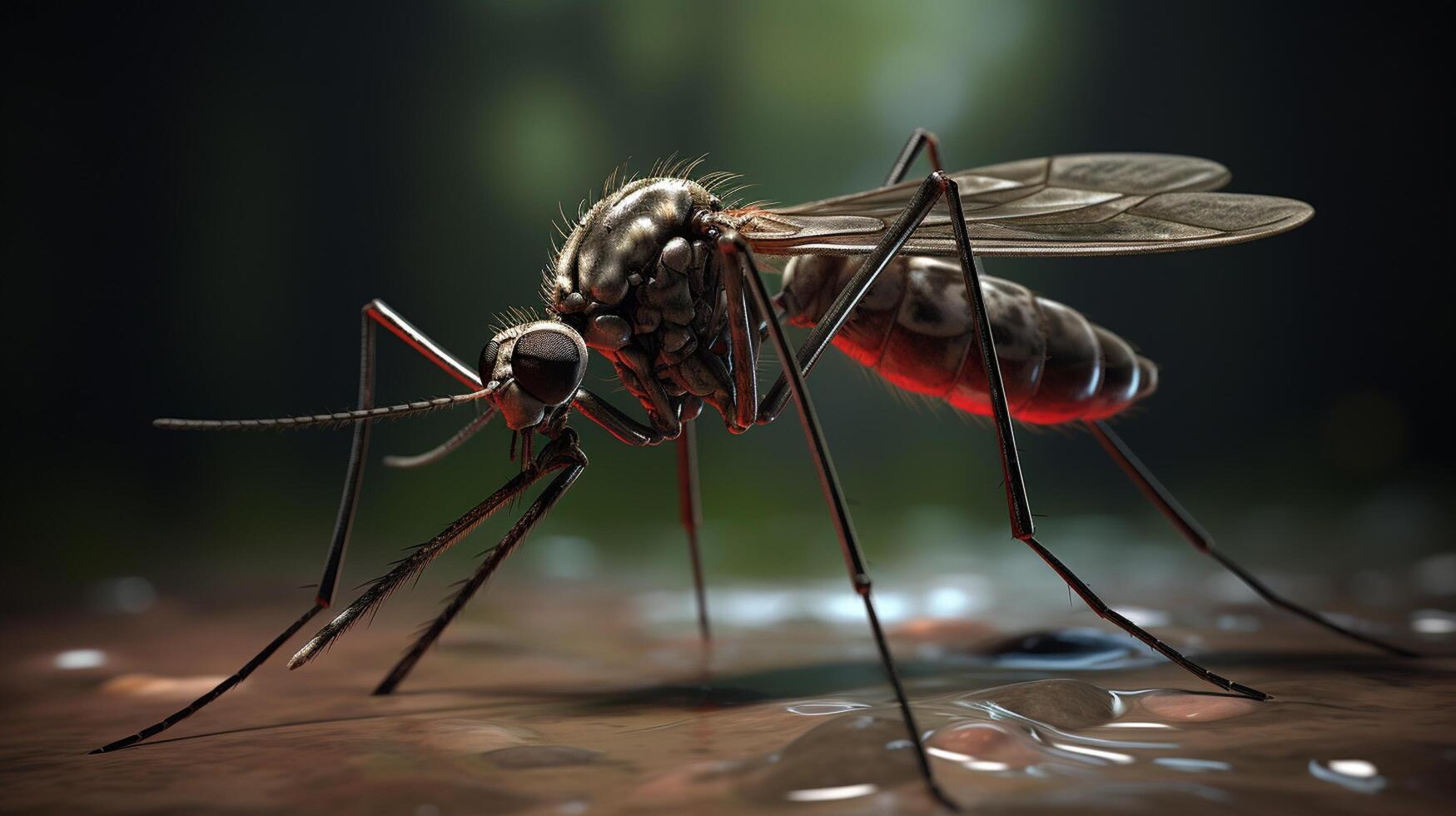 ai generado naturaleza mosquito lleno ver fotografía foto