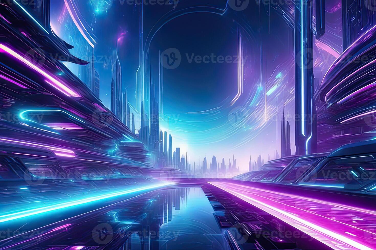 AI generated Abstract Background Futuristic Wallpaper by AI Generative photo