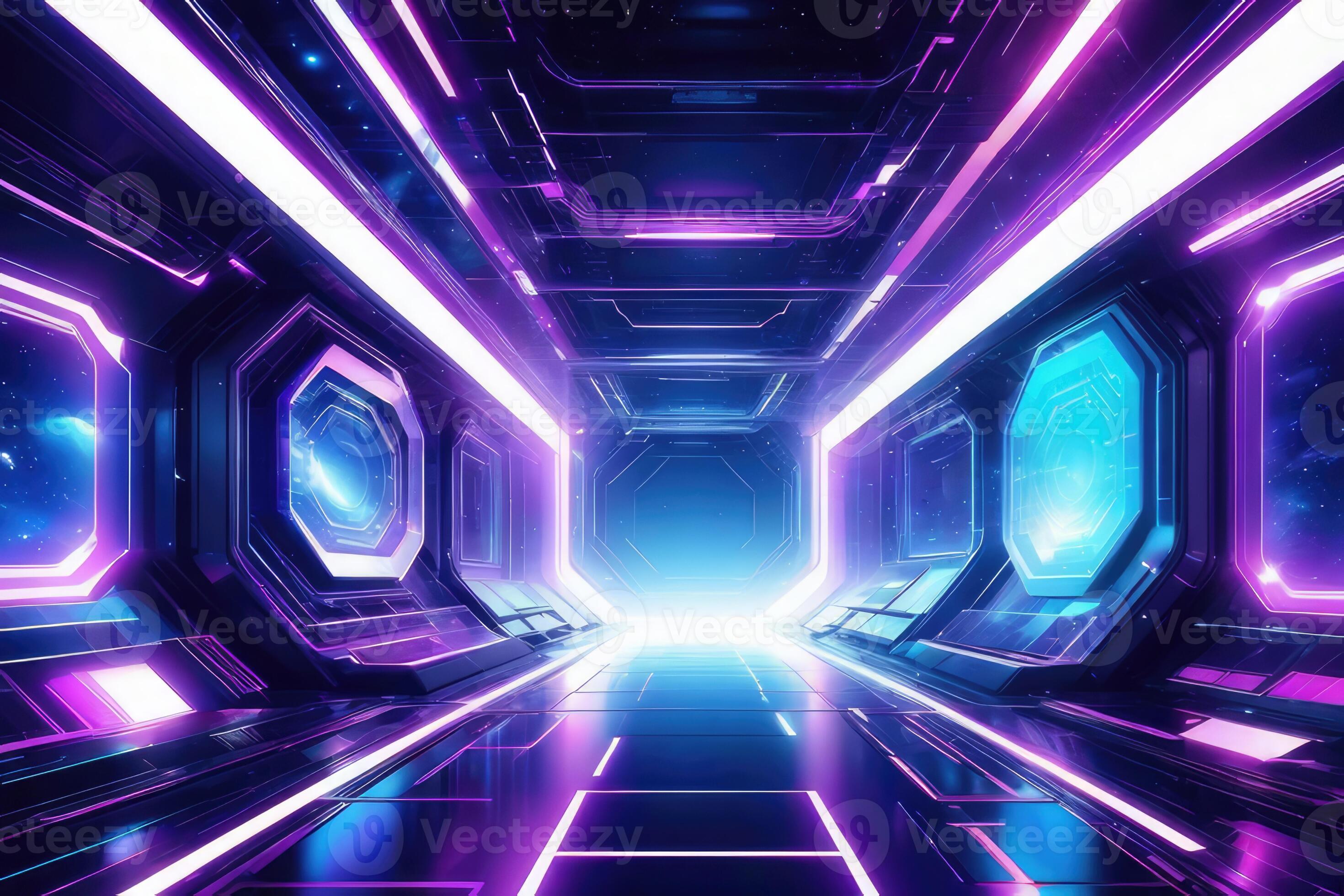 Ai generated abstract background futuristic wallpaper by ai generative