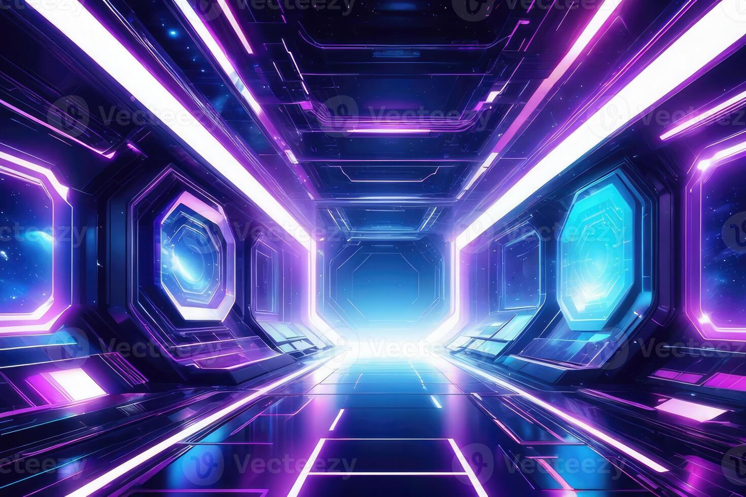 Ai generated abstract background futuristic wallpaper by ai generative