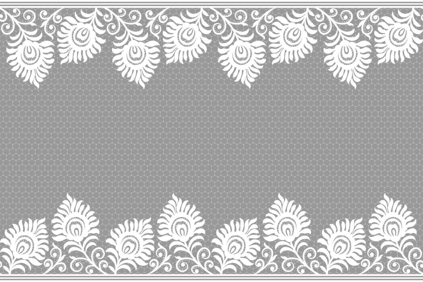 Lace seamless background Geometric ethnic oriental ikat seamless pattern traditional Design for background,carpet,wallpaper,clothing,wrapping,Batik,fabric,Vector illustration embroidery style. vector