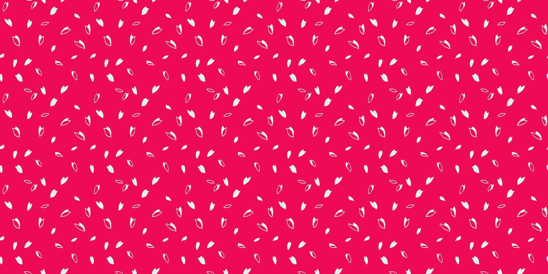 Simple creative vibrant polka dots, drops seamless pattern. Random dot, snowflakes, circles, leaflets on a red background. Vector hand drawn sketch shape. Design for fabric, textile,surface design