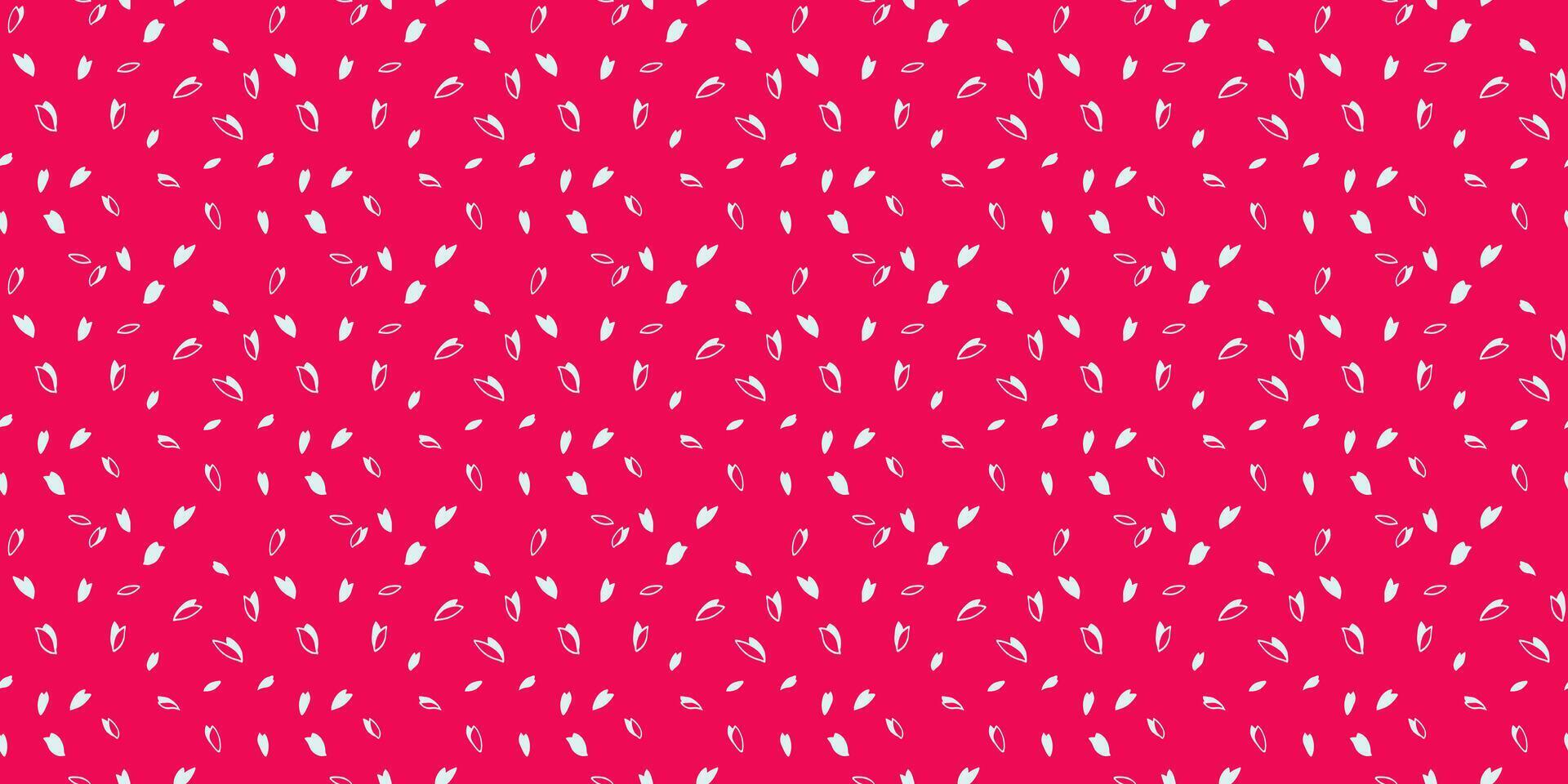 Simple creative vibrant polka dots, drops seamless pattern. Random dot, snowflakes, circles, leaflets on a red background. Vector hand drawn sketch shape. Design for fabric, textile,surface design