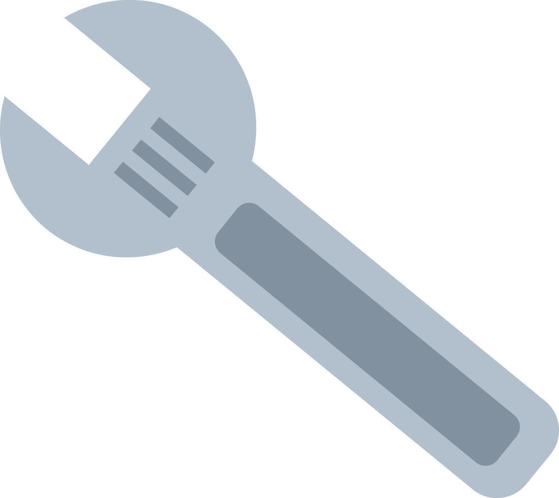 Wrench icon isolated on white background. Spanner vector illustration.
