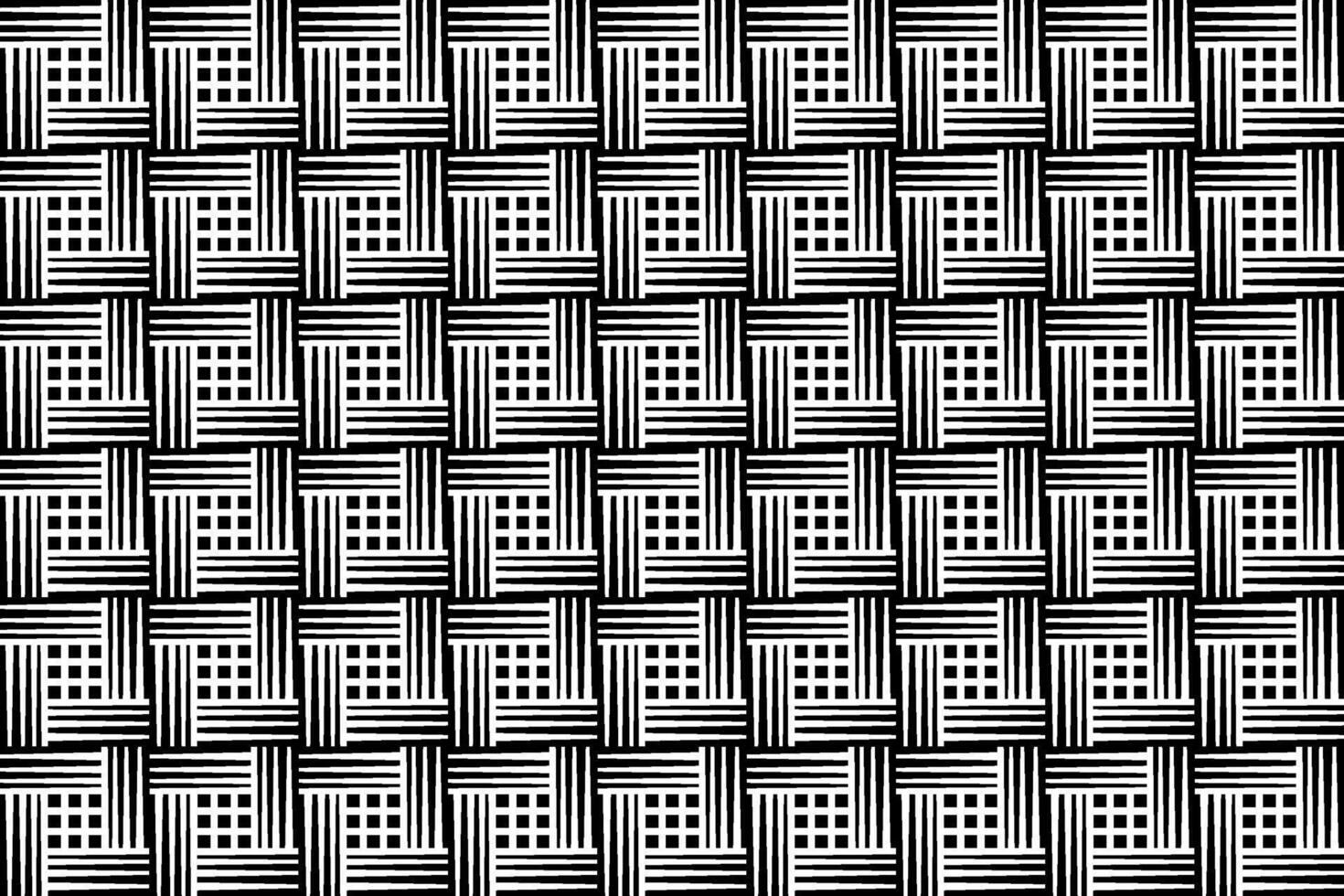 Seamless repeating monochrome seamless pattern. Mosaic ornamental decorative black and white pattern vector