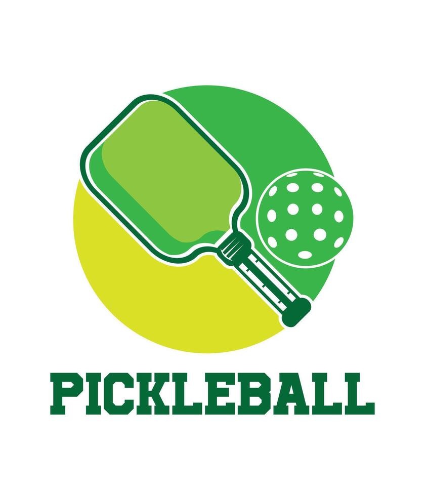 pickleball logo vector