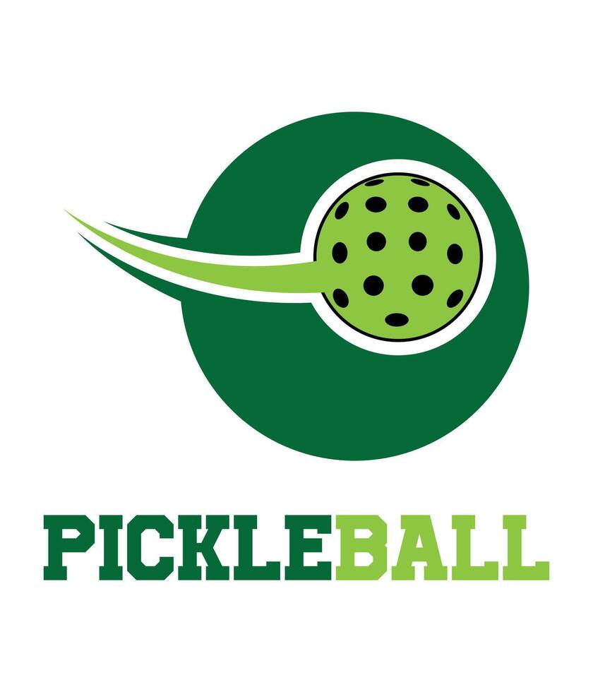 pickleball logo design vector