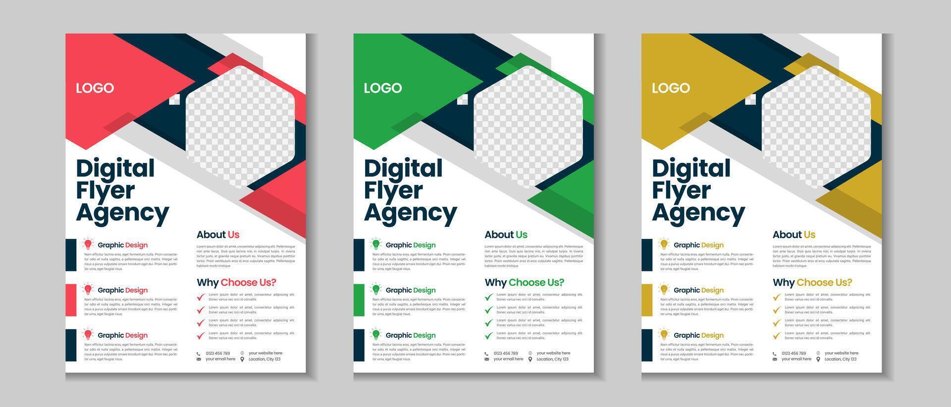 Business flyer collection, corporate poster, flyer bundle, flyer brochure design, annual report, proposal, leaflet, company profile, digital marketing poster and a4 layout with mockup vector