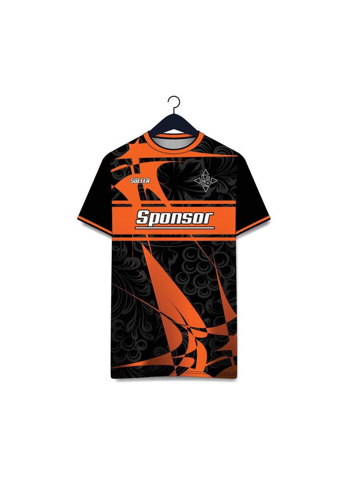 Vector futuristic abstract background pattern for sport jersey design