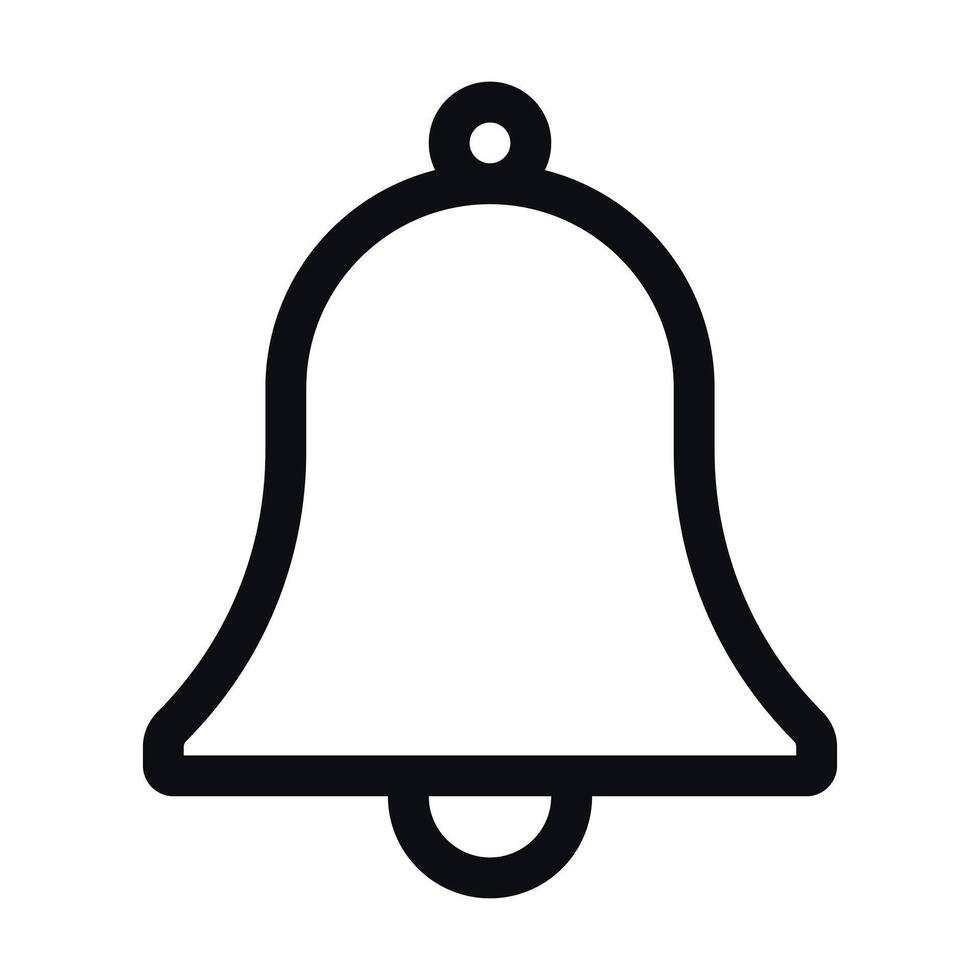 Bell Notification Icon - Alert, Reminder Symbol Vector Graphics