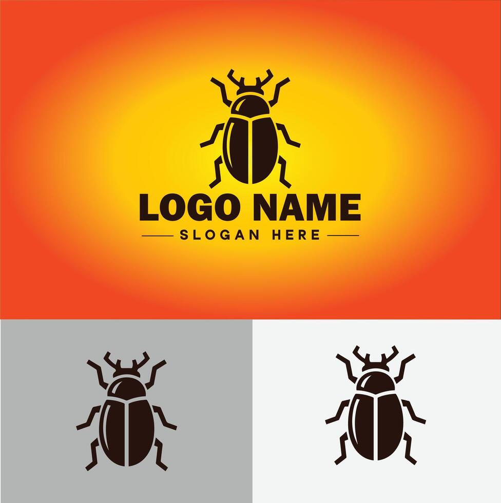 escarabajo logo vector Arte icono gráficos para empresa marca negocio logo modelo