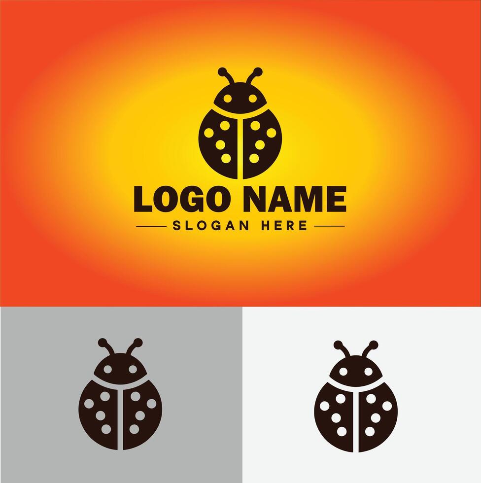 Beetle logo vector art icon graphics for company brand business logo template