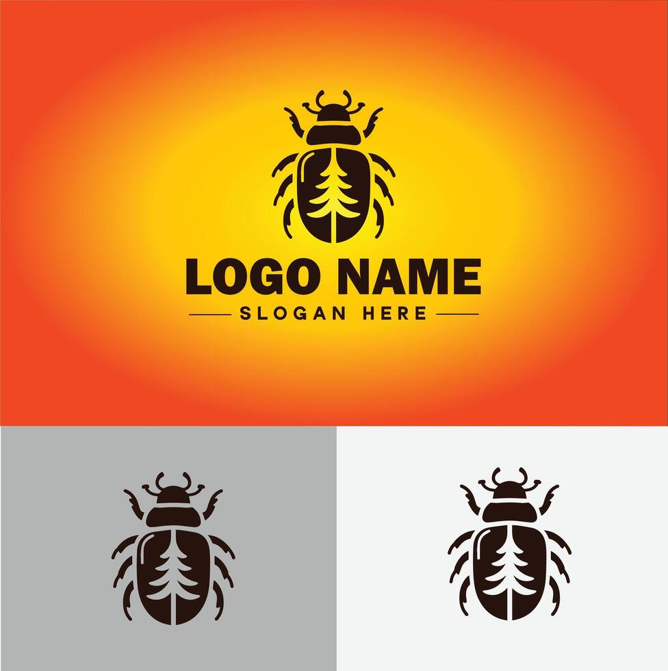 escarabajo logo vector Arte icono gráficos para empresa marca negocio logo modelo