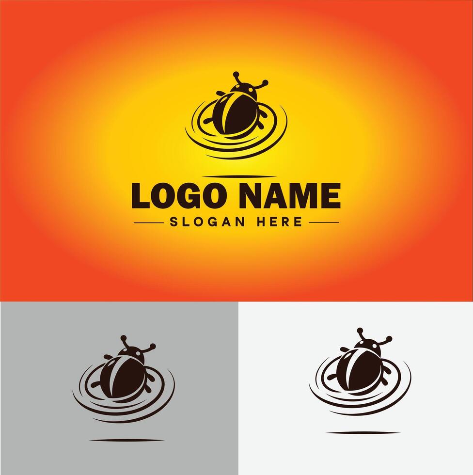 Beetle logo vector art icon graphics for company brand business logo template