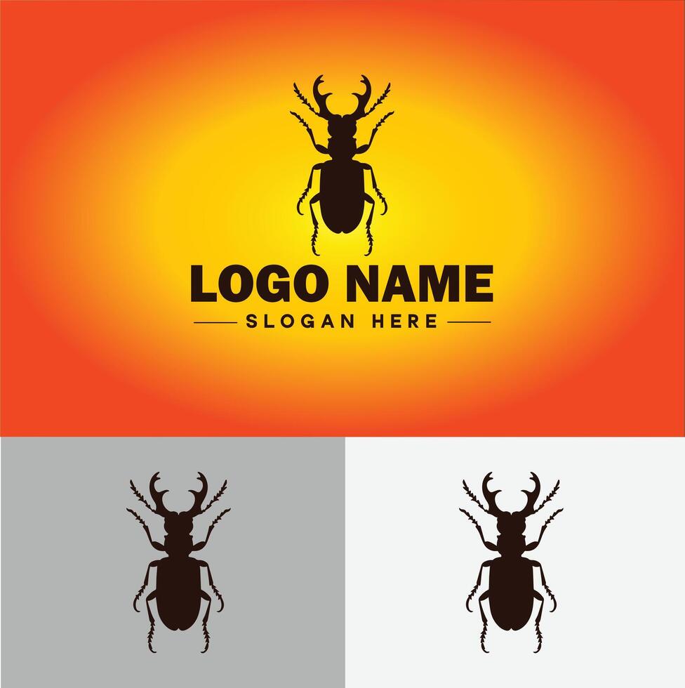 Beetle logo vector art icon graphics for company brand business logo template