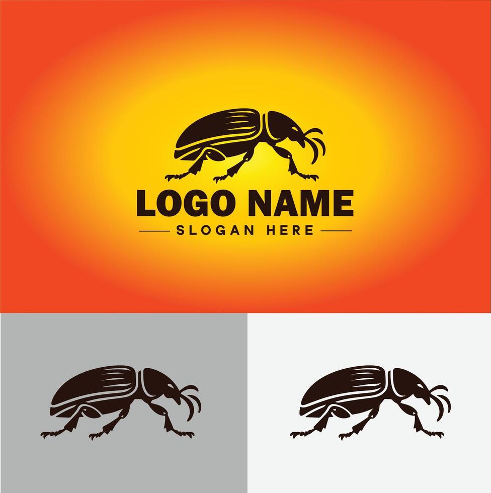 Beetle logo vector art icon graphics for company brand business logo template