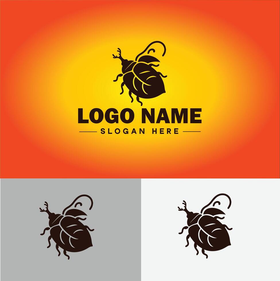 Beetle logo vector art icon graphics for company brand business logo template