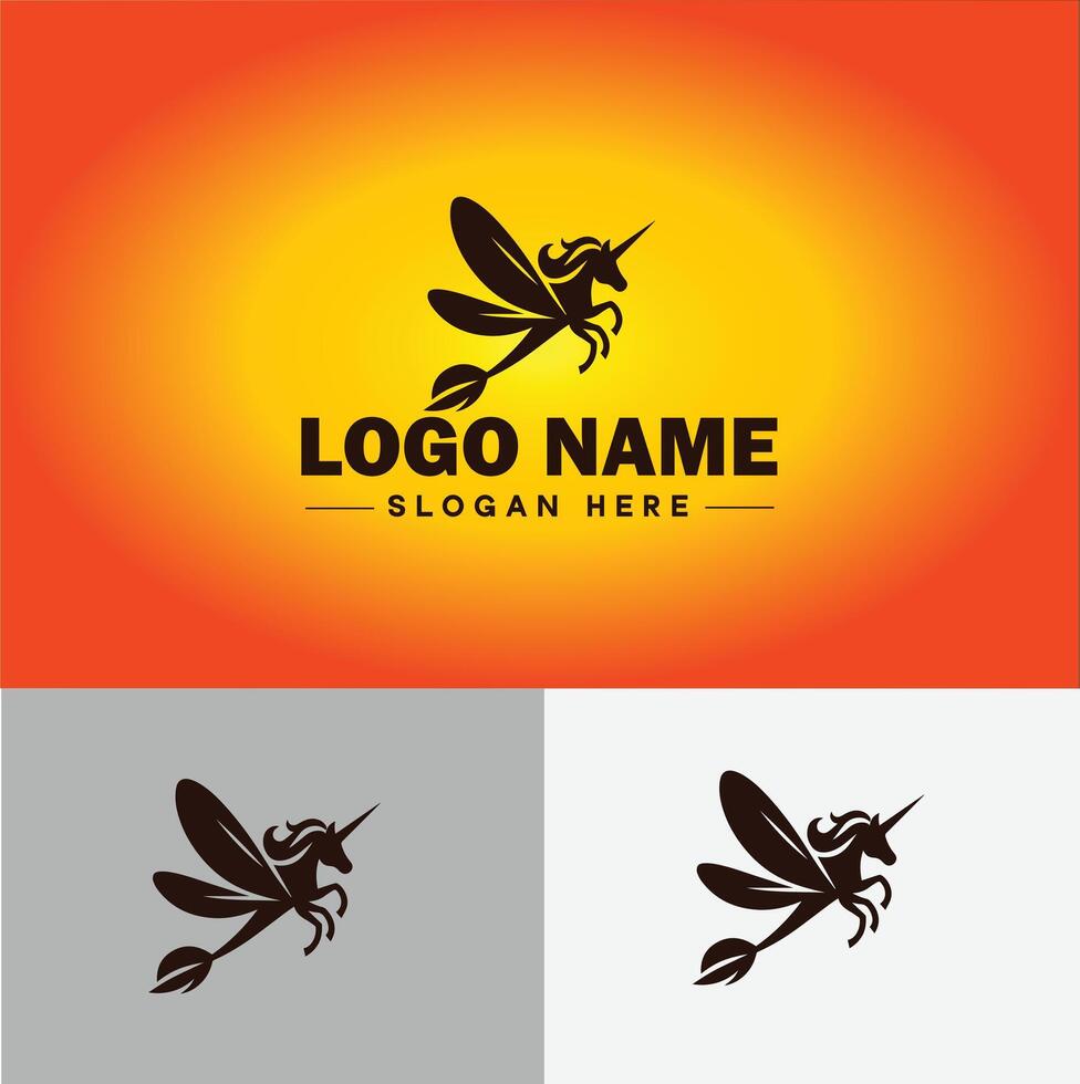 Dragonfly Logo vector art icon graphics for company brand business icon Dragonfly Logo template