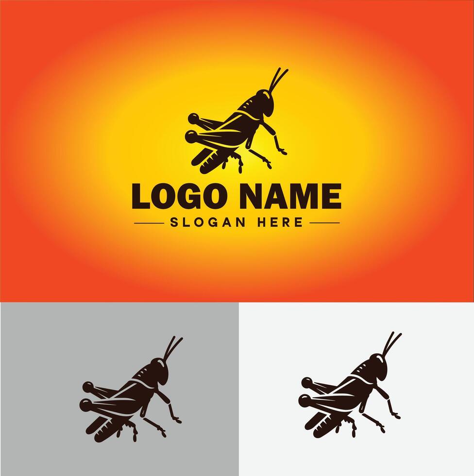 grasshopper Logo vector art icon graphics for company brand business icon grasshopper Logo template