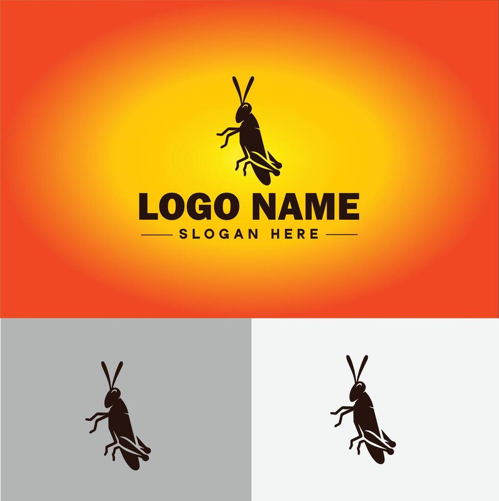 grasshopper Logo vector art icon graphics for company brand business icon grasshopper Logo template