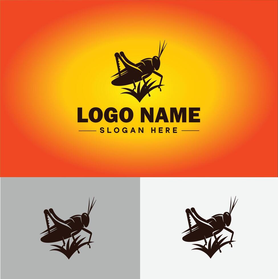 grasshopper Logo vector art icon graphics for company brand business icon grasshopper Logo template