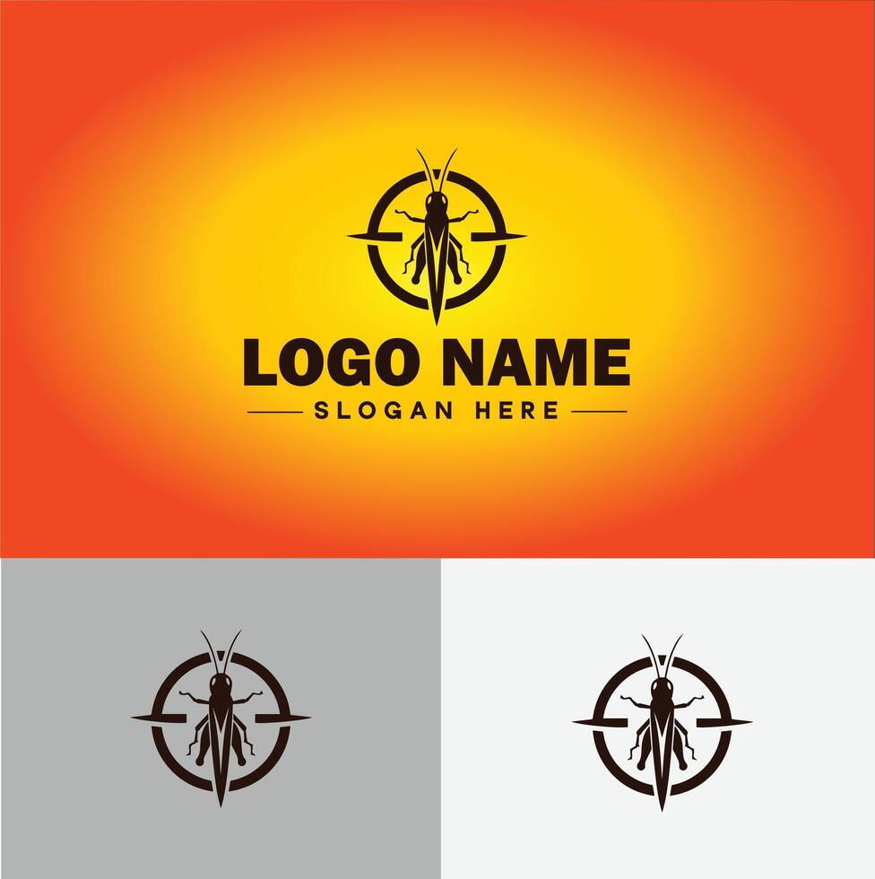 grasshopper Logo vector art icon graphics for company brand business icon grasshopper Logo template