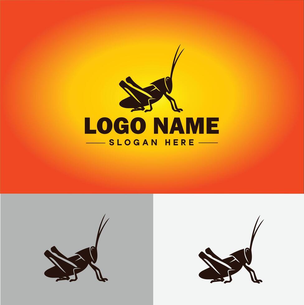 grasshopper Logo vector art icon graphics for company brand business icon grasshopper Logo template