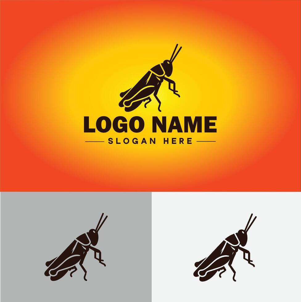 grasshopper Logo vector art icon graphics for company brand business icon grasshopper Logo template
