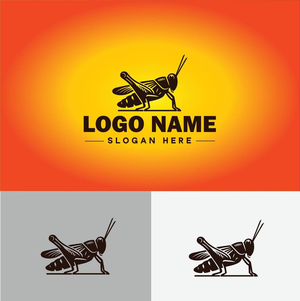 grasshopper Logo vector art icon graphics for company brand business icon grasshopper Logo template