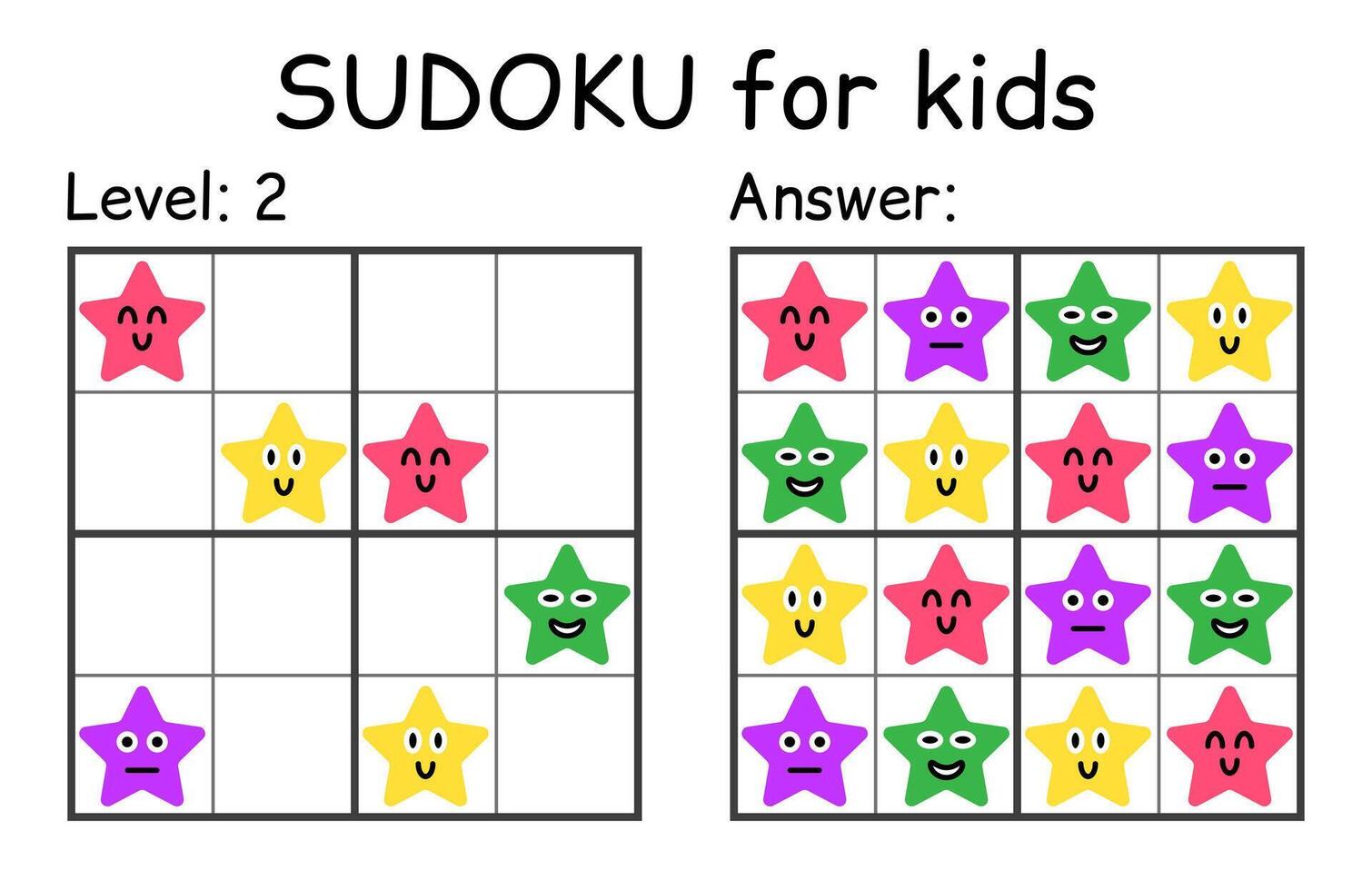 Sudoku. Kids and adult mathematical mosaic. Kids game. Magic square. Logic puzzle game. Digital rebus vector