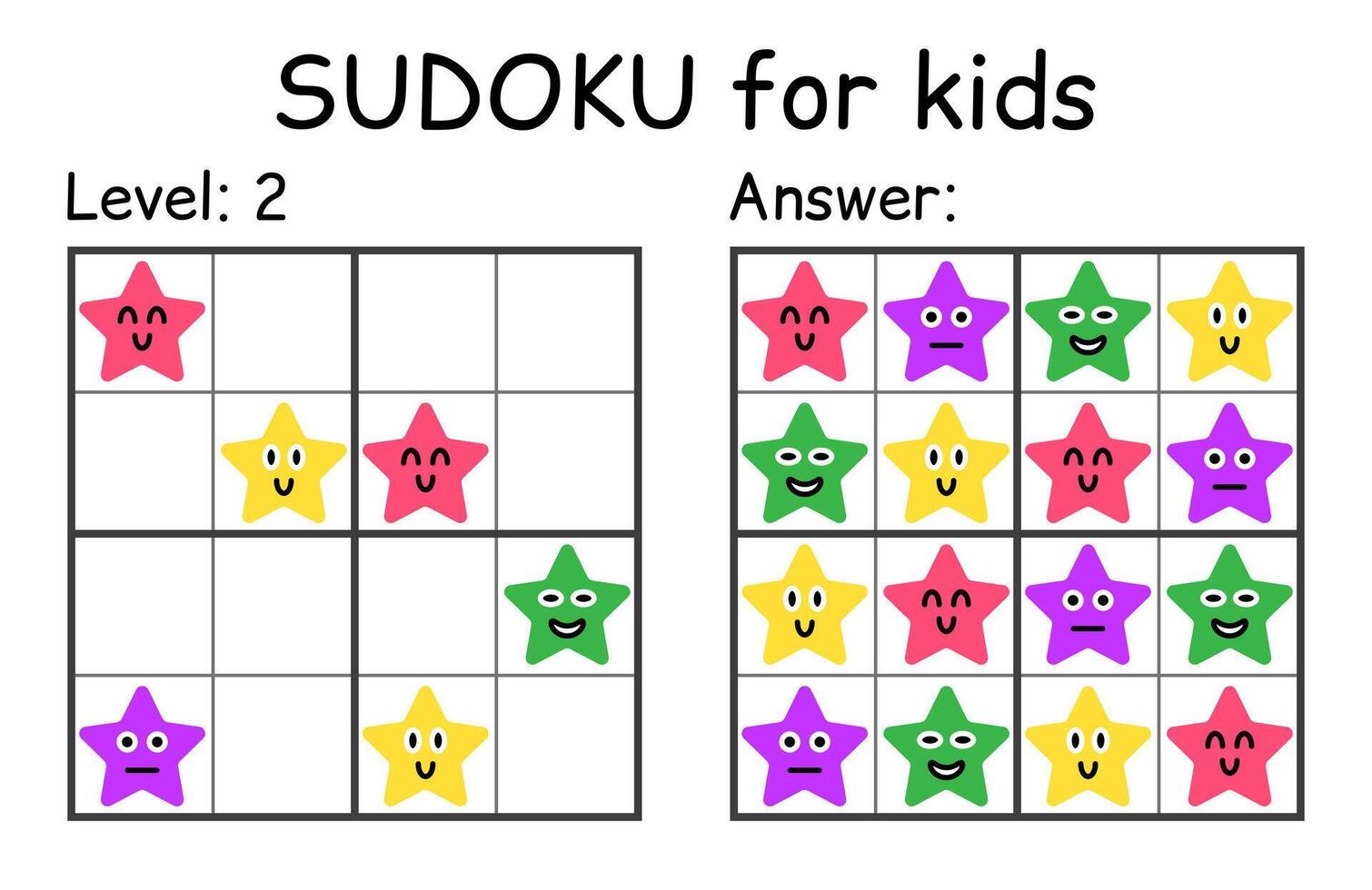 sudoku. niños y adulto matemático mosaico. niños juego. magia cuadrado. lógica rompecabezas juego. digital jeroglífico vector