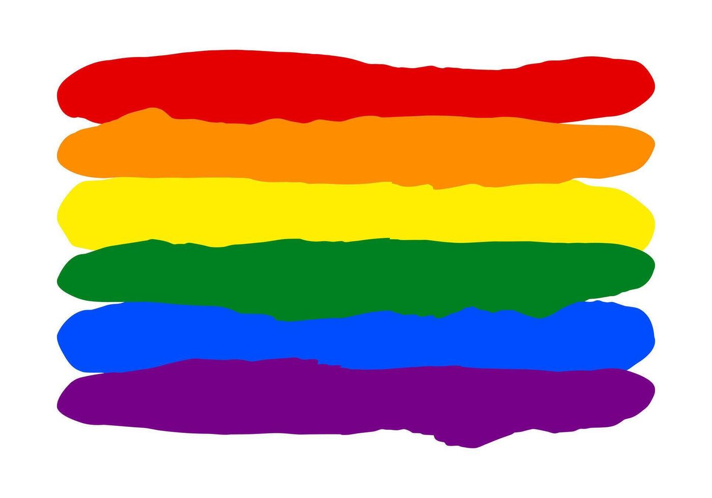 LGBT pride flag lesbian, gay, bisexual, transgender. Rainbow flag. Gay and lesbian love. vector