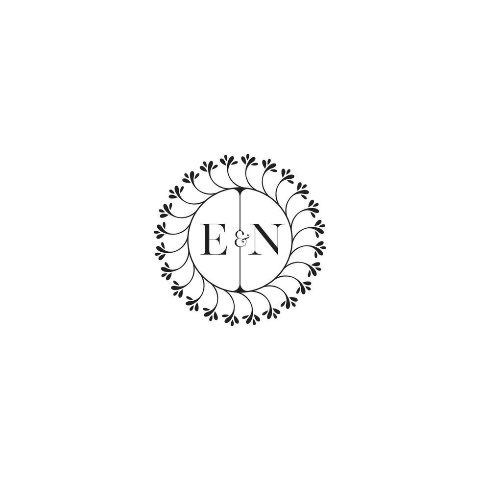 EN simple wedding initial concept with high quality logo design vector