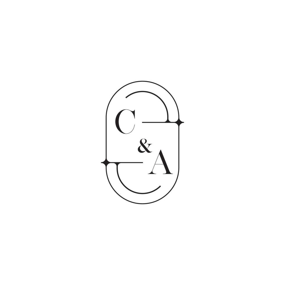 California línea sencillo inicial concepto con alto calidad logo diseño vector
