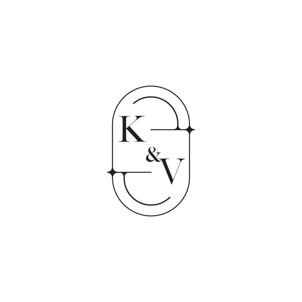 kv línea sencillo inicial concepto con alto calidad logo diseño vector