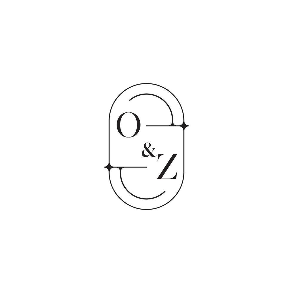 onz línea sencillo inicial concepto con alto calidad logo diseño vector