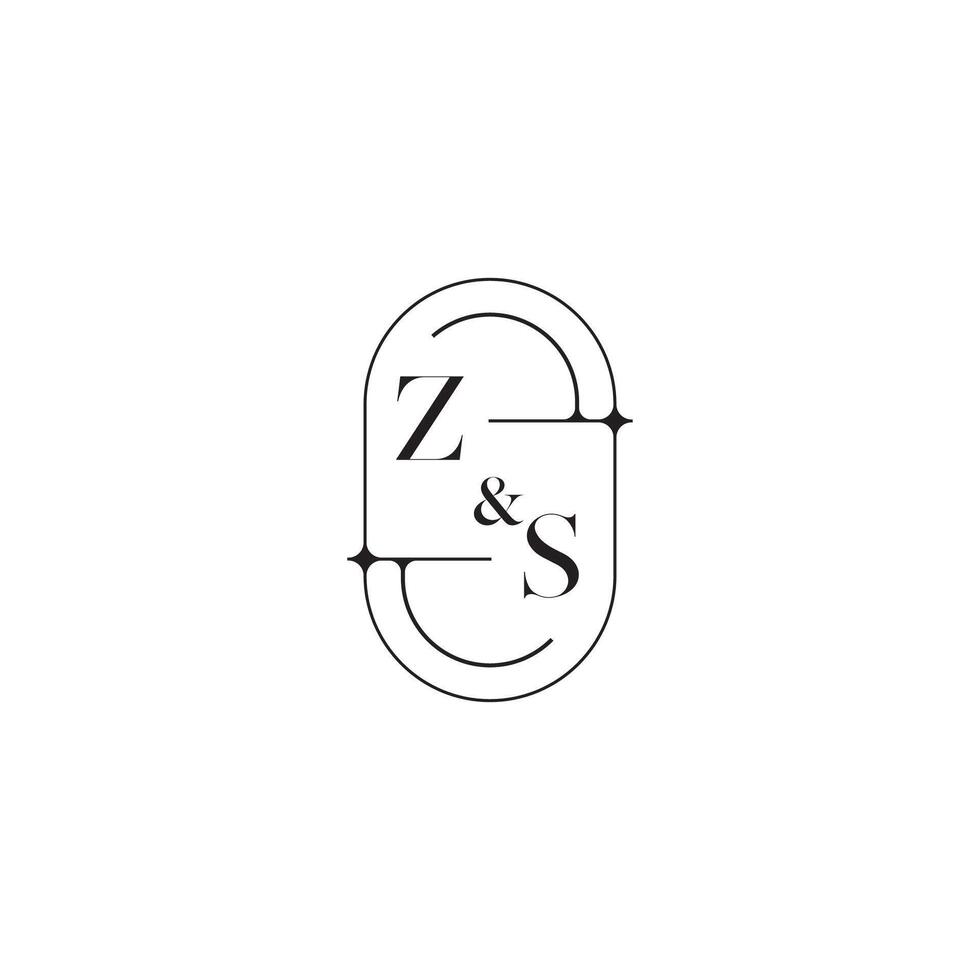 zs línea sencillo inicial concepto con alto calidad logo diseño vector