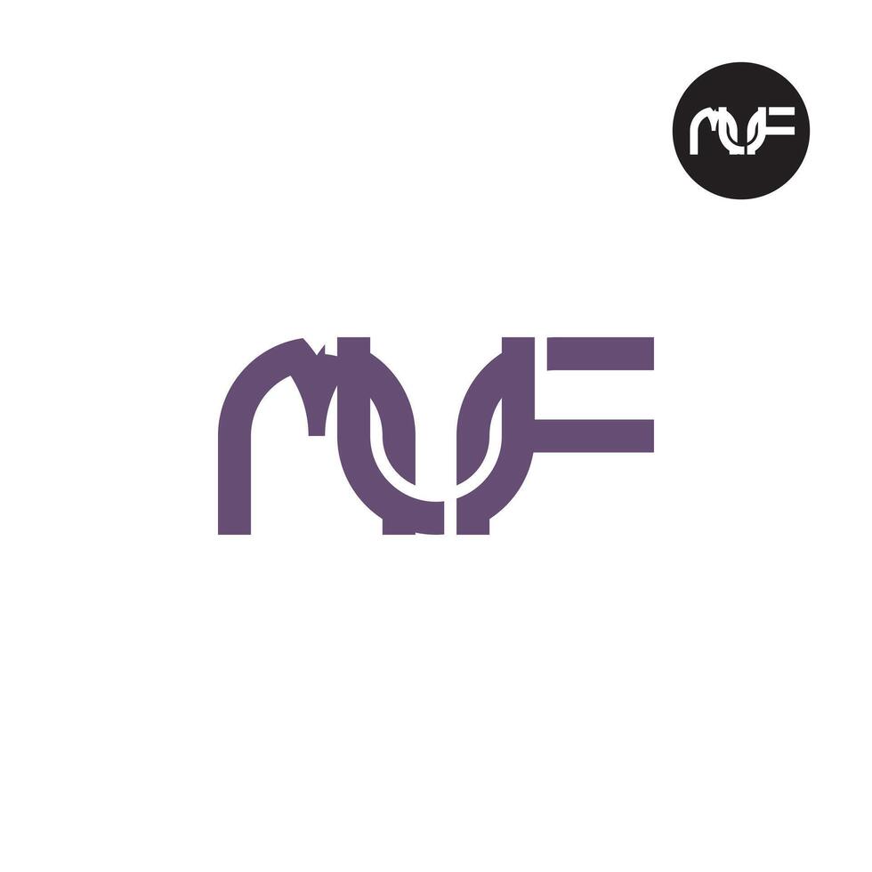 Letter MUF Monogram Logo Design vector