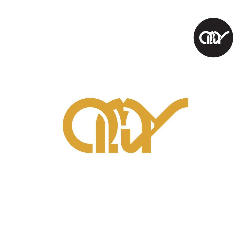 Letter QMY Monogram Logo Design vector