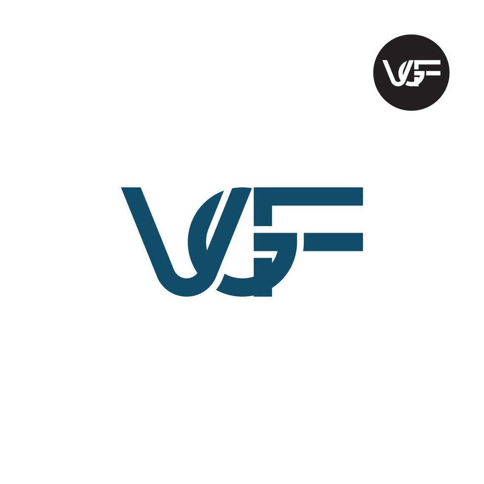 letra vfg monograma logo diseño vector
